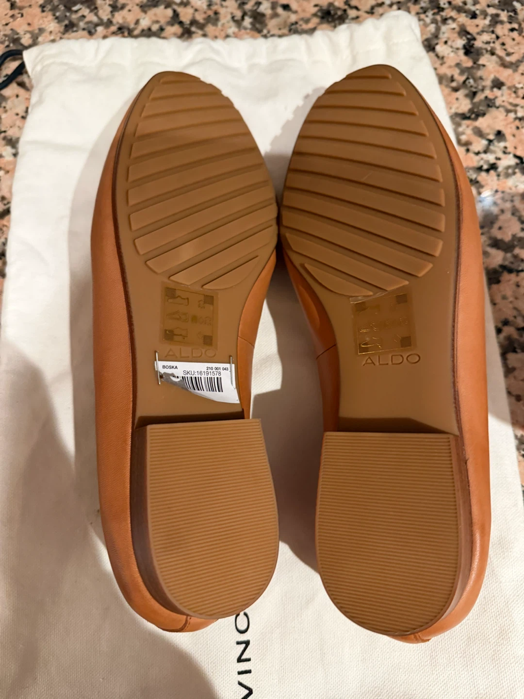 ALDO Women's Tan Leather Loafers - photo 2