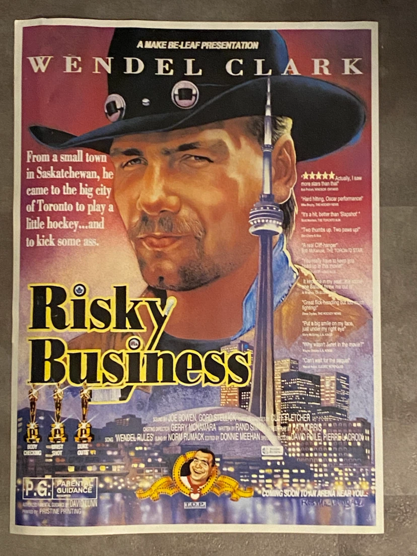 Vintage 1980’s “Risky Business” Wendel Clark Movie Poster