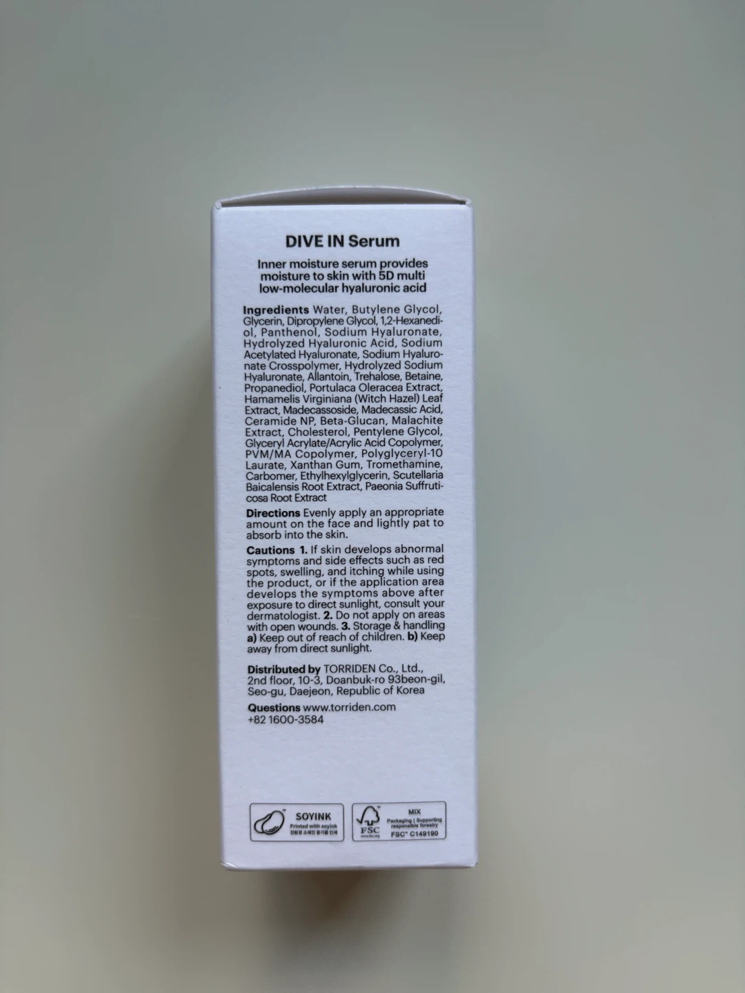 New Torriden DIVE-IN Low Molecular Hyaluronic Acid Serum – 50ml - photo 3