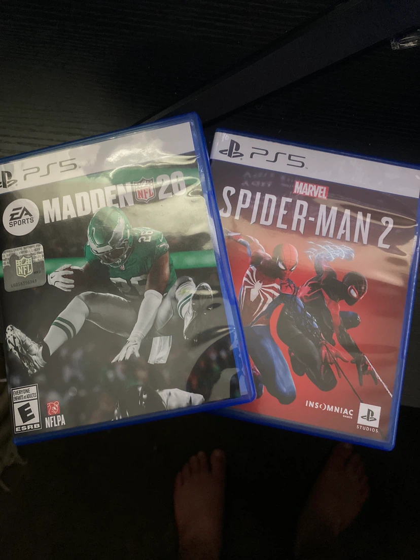 PS5 Madden NFL 26 and Spider-Man 2 Games