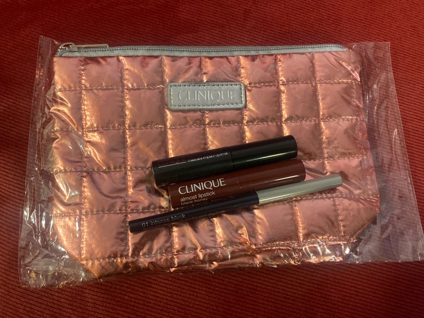 Clinique Makeup Set - Mascara,Lipstick, Eyeliner