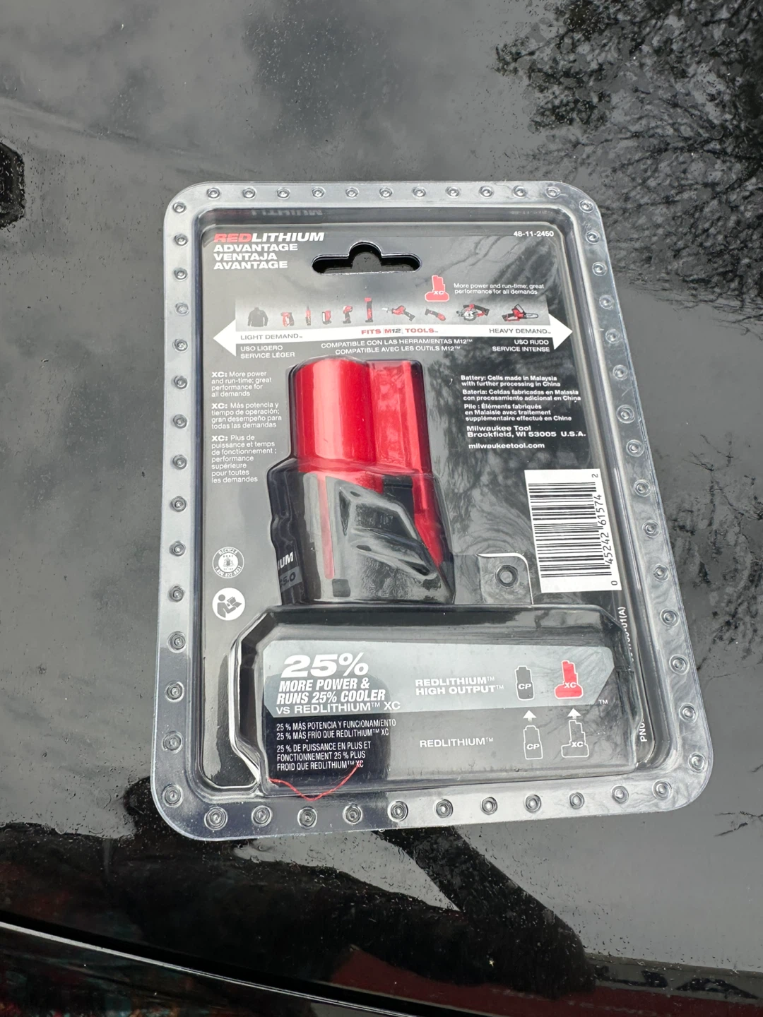 Milwaukee M12 REDLITHIUM HIGH OUTPUT XC5.0 Battery - photo 2