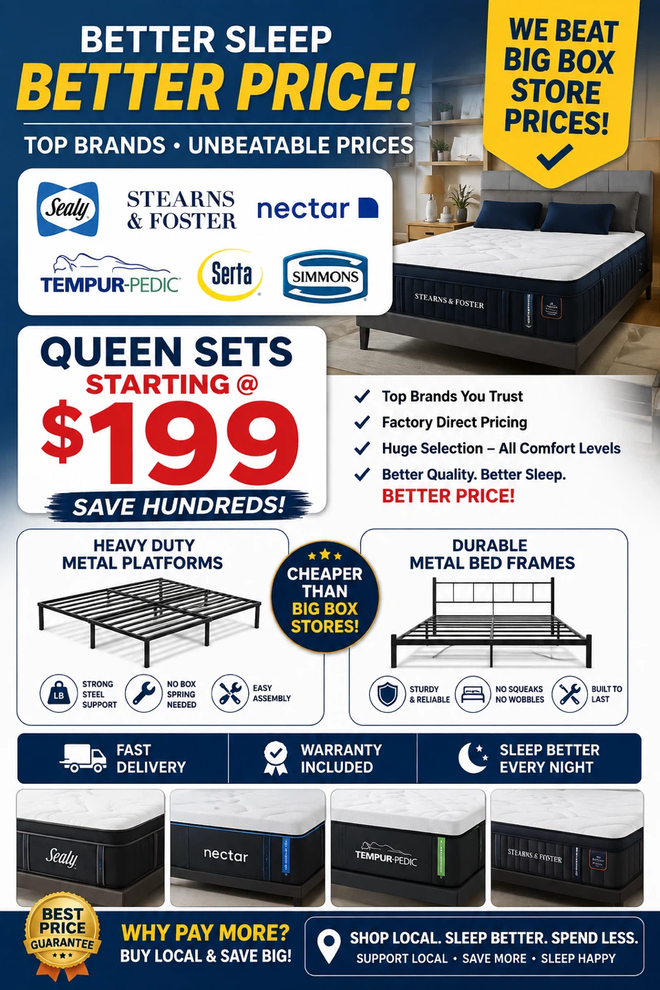 🔥 MATTRESS SALE — WHY PAY BIG BOX STORE PRICES? 🔥