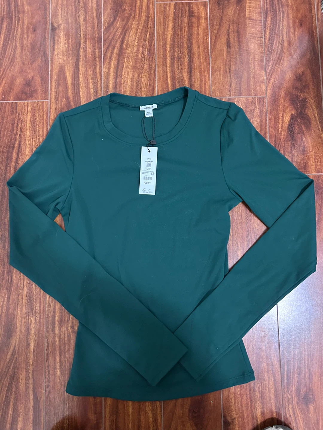 Garage Long Sleeve Top - Green