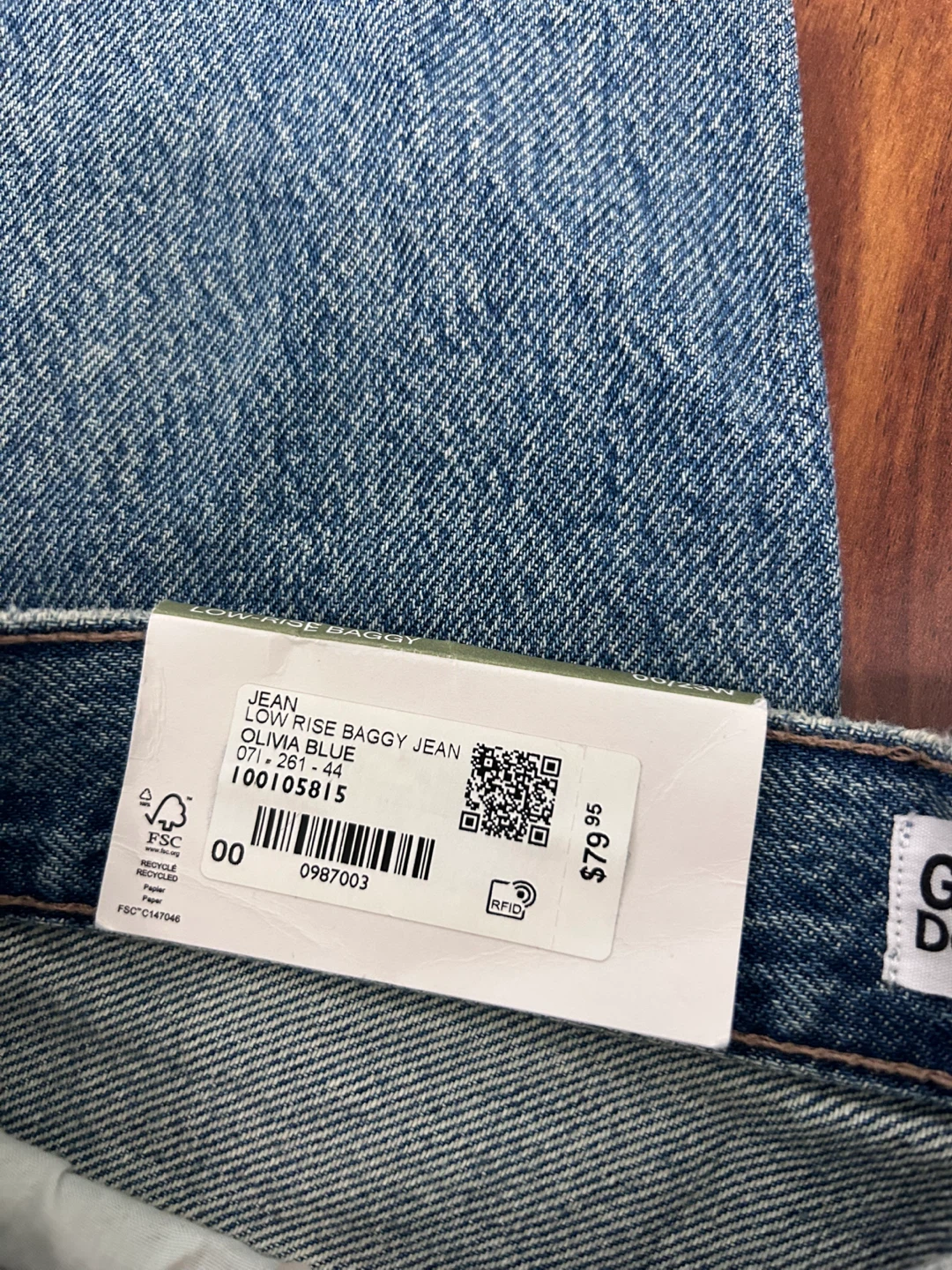 Garage Low Rise Baggy Jeans - Olivia Blue - photo 2