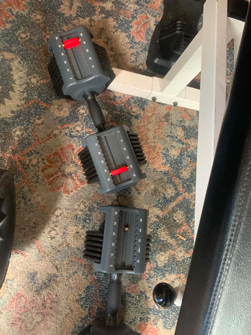 Adjustable Dumbbell Set with Bench - photo 2