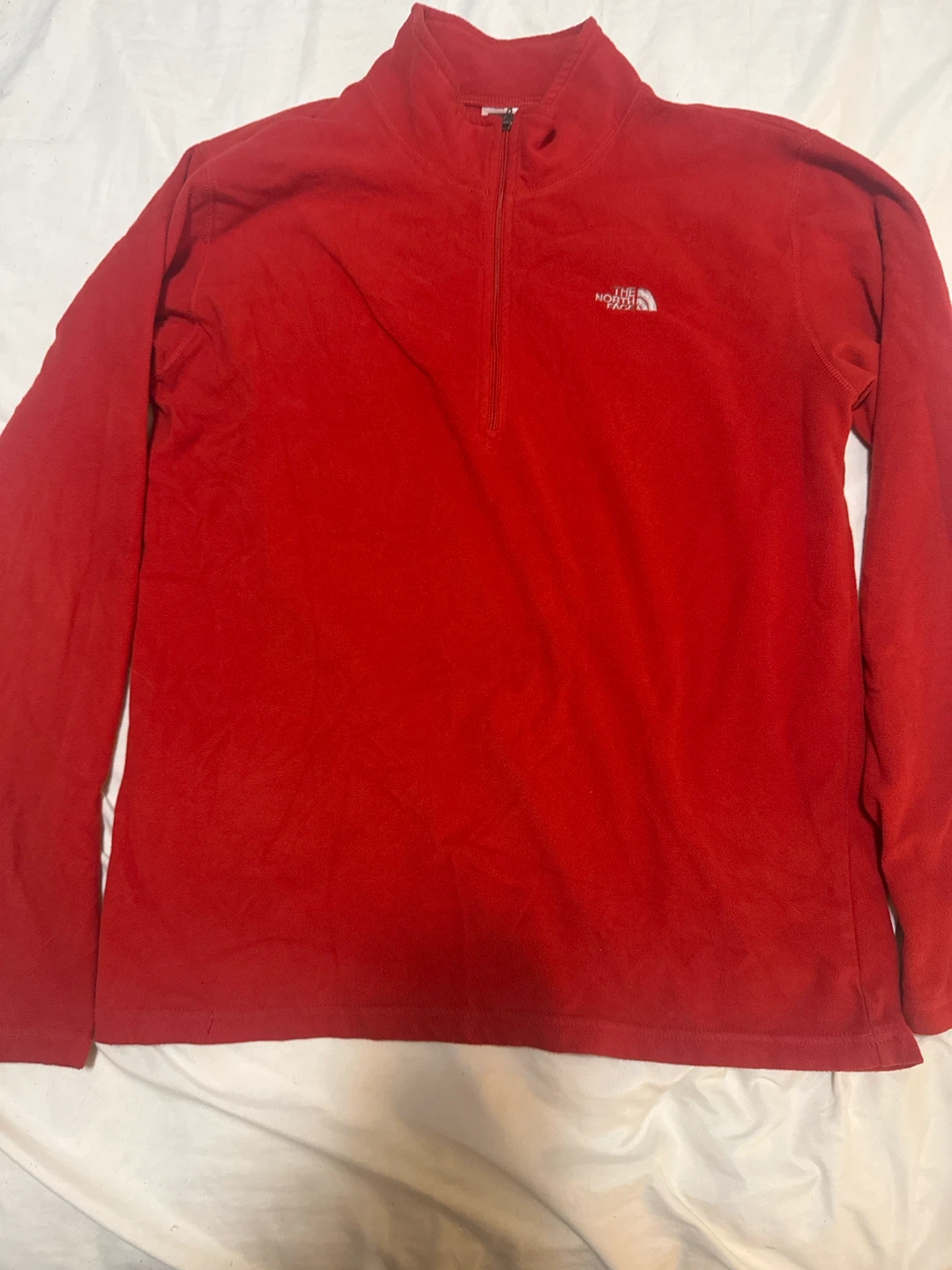 The North Face Red Fleece Pullover Jacket