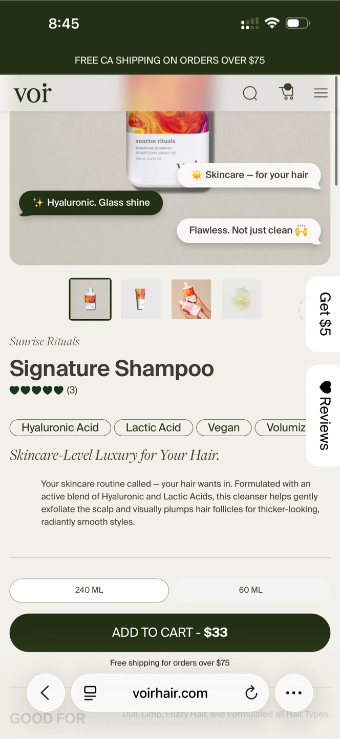 VOIR Signature Shampoo & Conditioner Set - photo 3