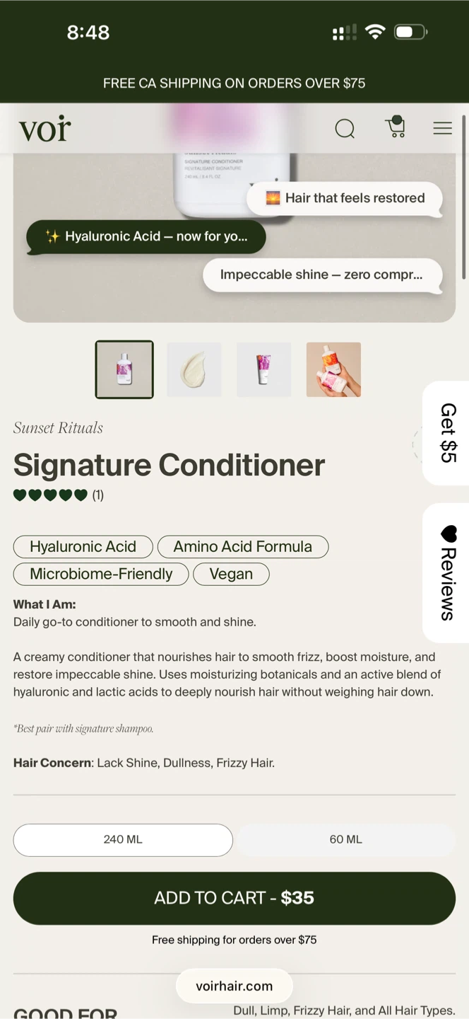 VOIR Signature Shampoo & Conditioner Set - photo 4