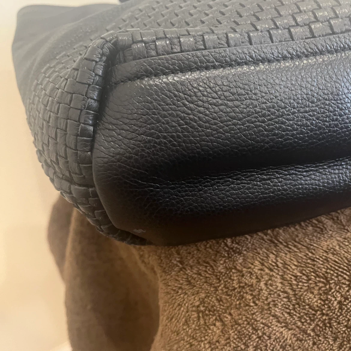 Colin Haan Black Woven Leather Tote Bag - photo 2