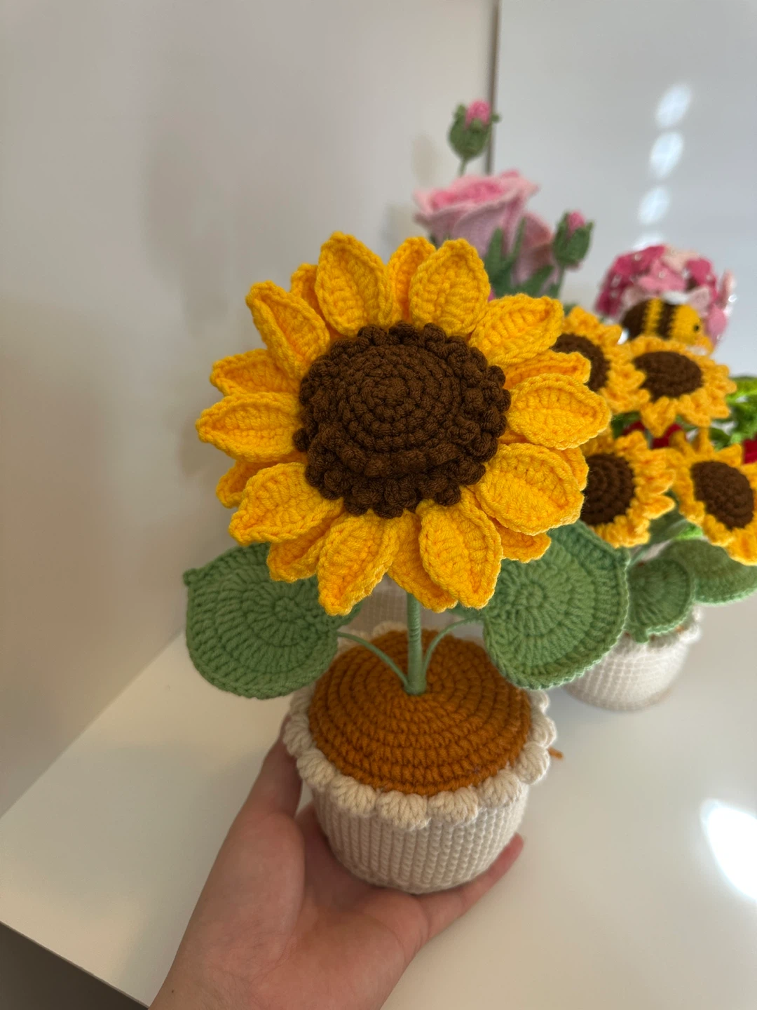 Handmade Crochet Flower Pots - photo 2