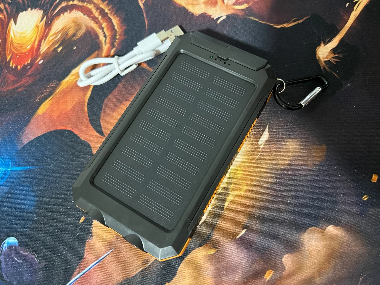 Solar Power Bank Charger with Compass