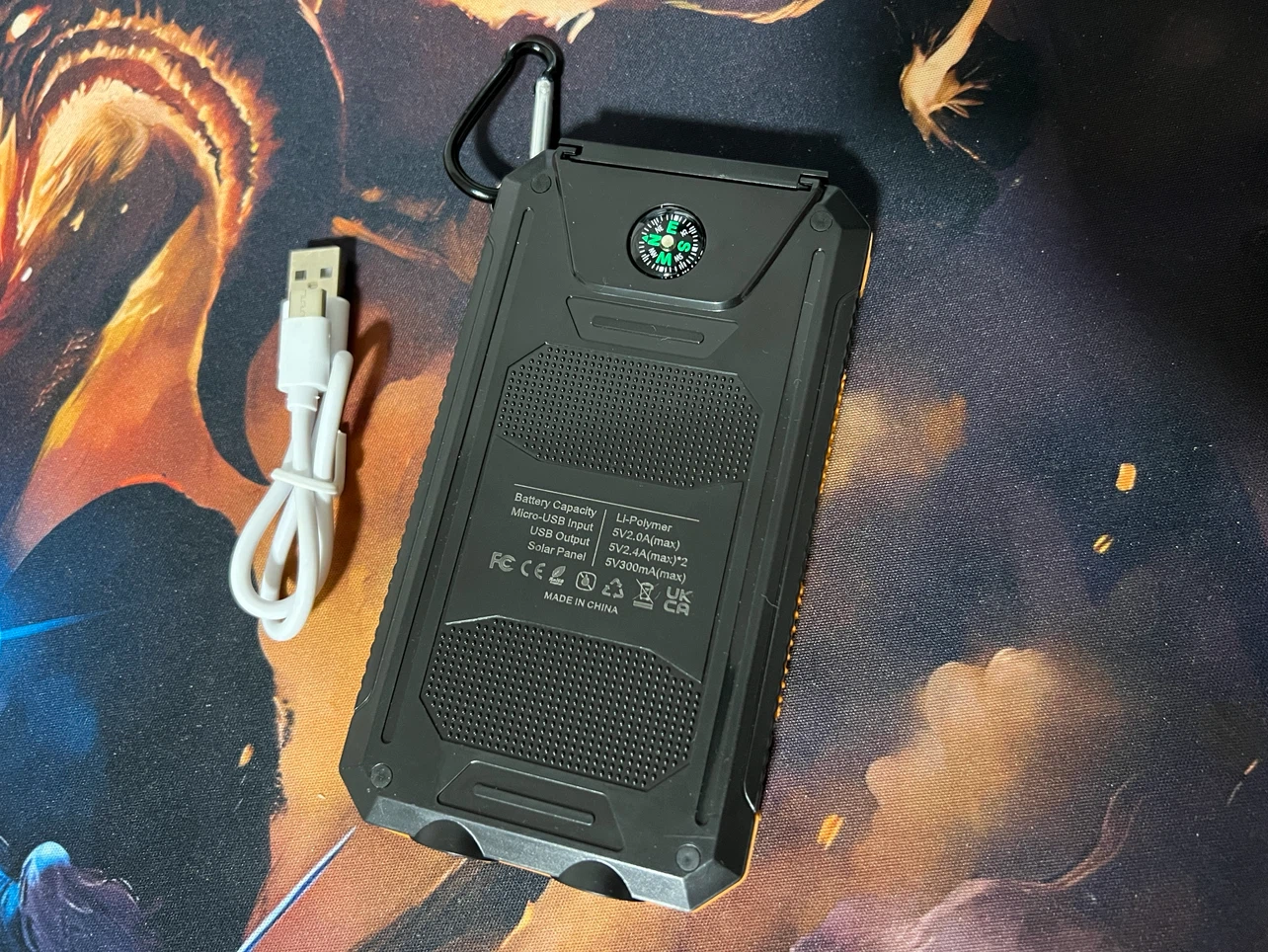 Solar Power Bank Charger with Compass - photo 2