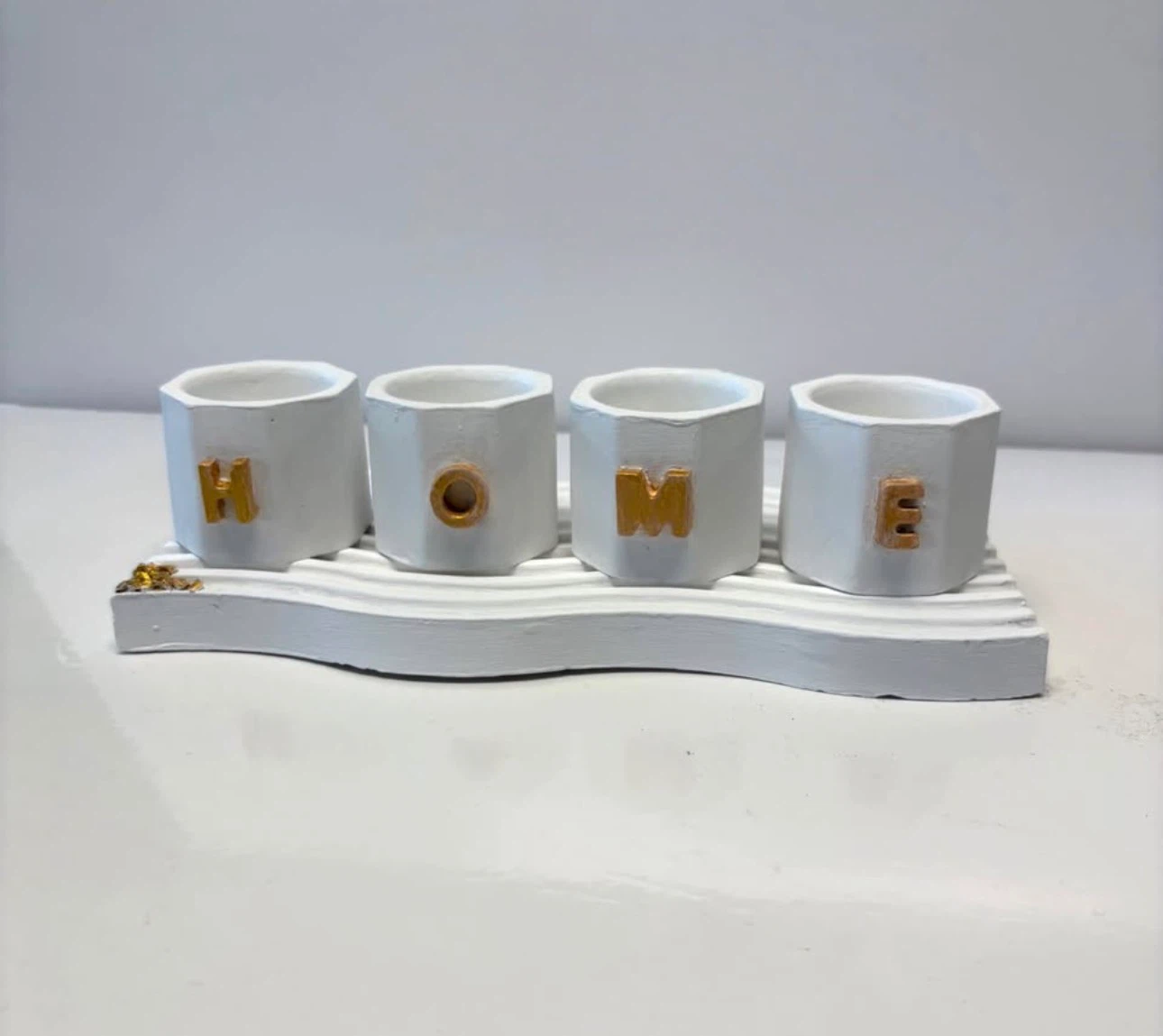 Handmade "HOME" Decor Tray with boxes