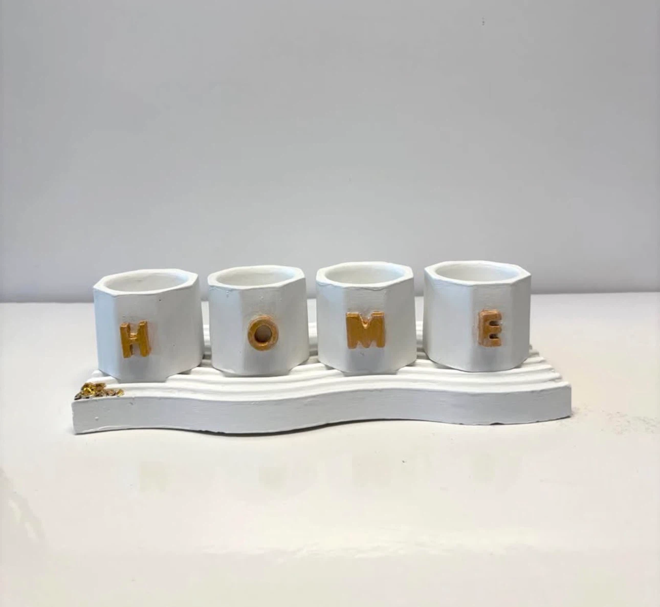 Handmade "HOME" Decor Tray with boxes - photo 2