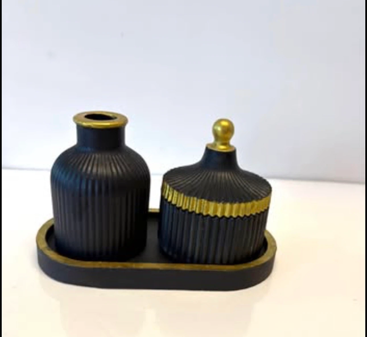 Handmade black & Gold Trinket Set - photo 4
