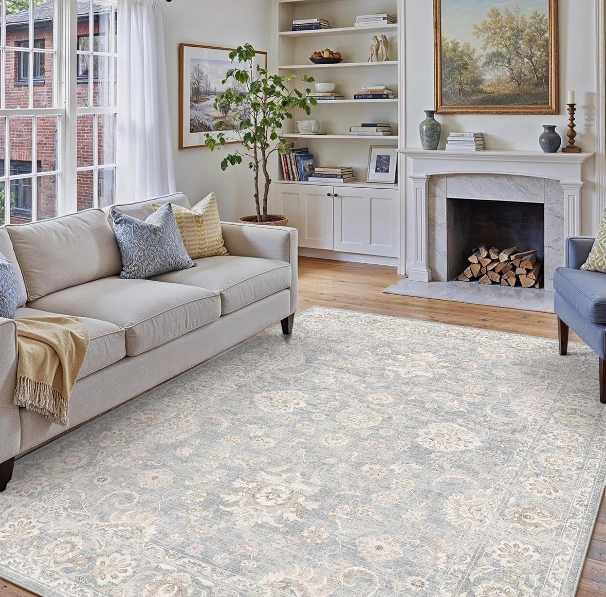 Wondrg Area Rug  - Light Grey/Beige