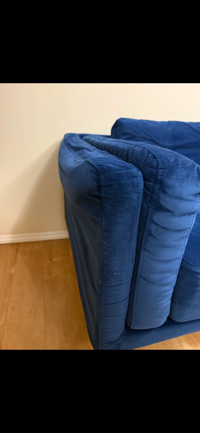 Blue Velvet Sofa - photo 4