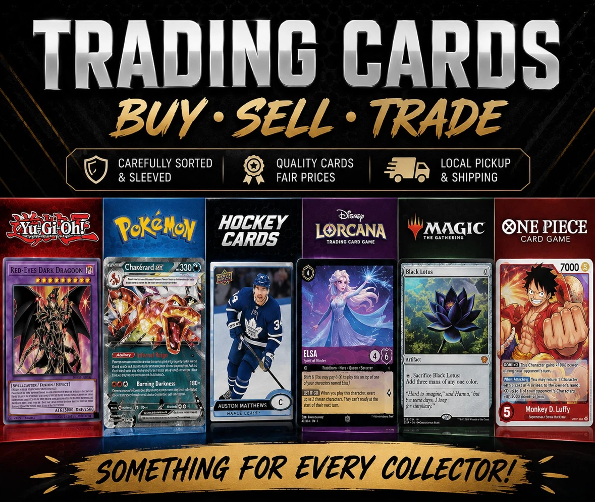 Trading Cards - Yu-Gi-Oh!, Pokemon, Magic, One Piece & More