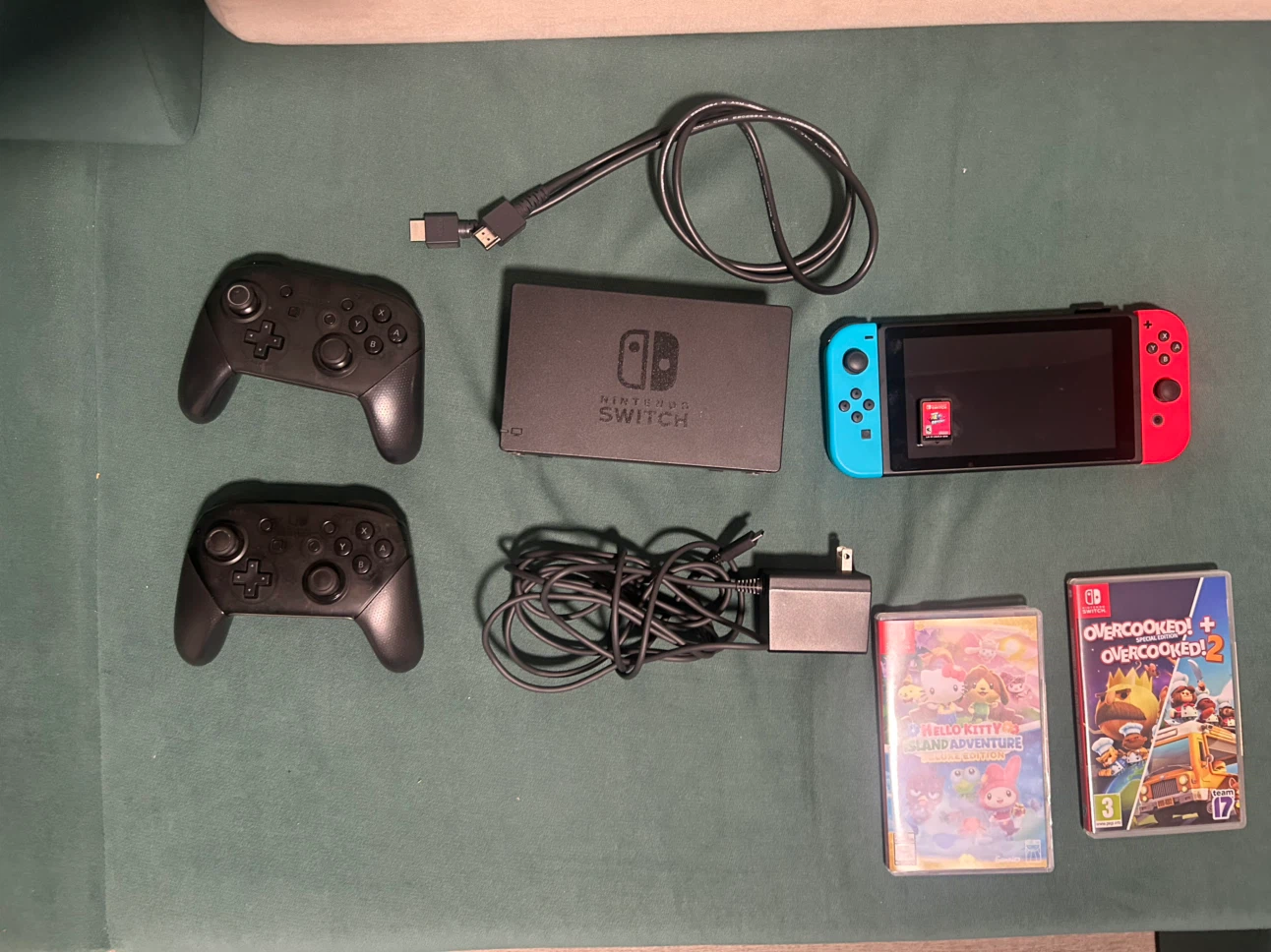 Nintendo Switch Pro Controllers, Dock & 3 Games