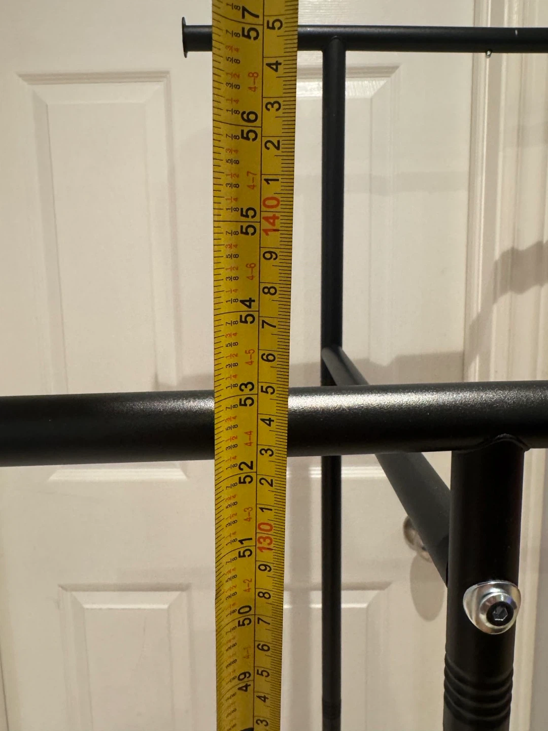Black Metal Double Garment Rack with Wheels - photo 5