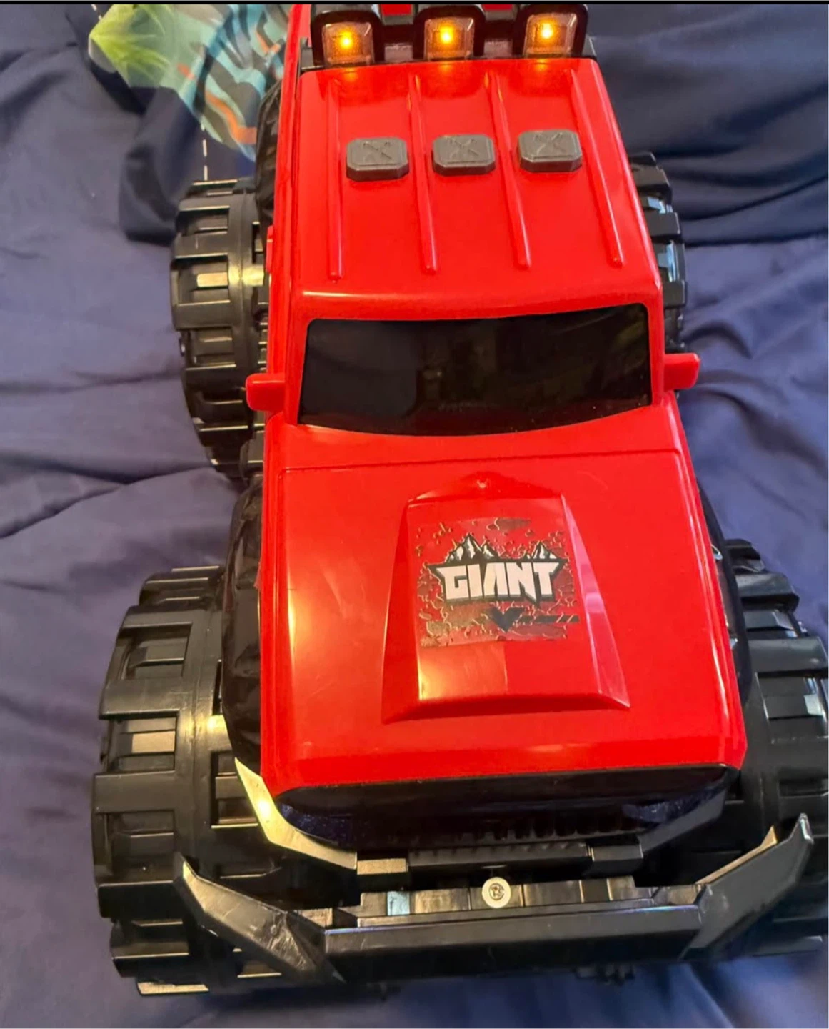 Red GIANT Monster Truck Toy with Lights - photo 2