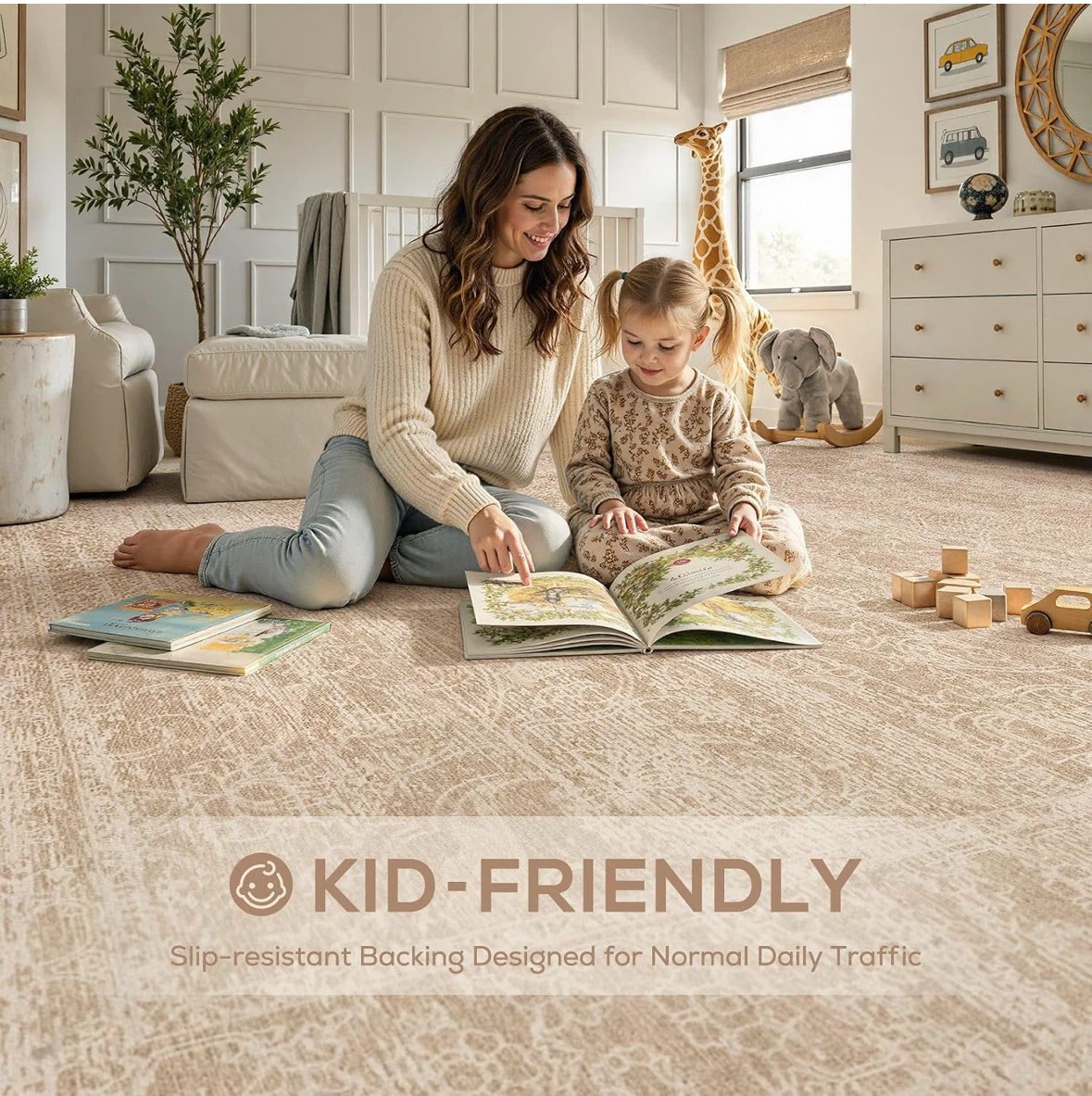 Area Rug with Damask Pattern 10x12 ft - photo 4