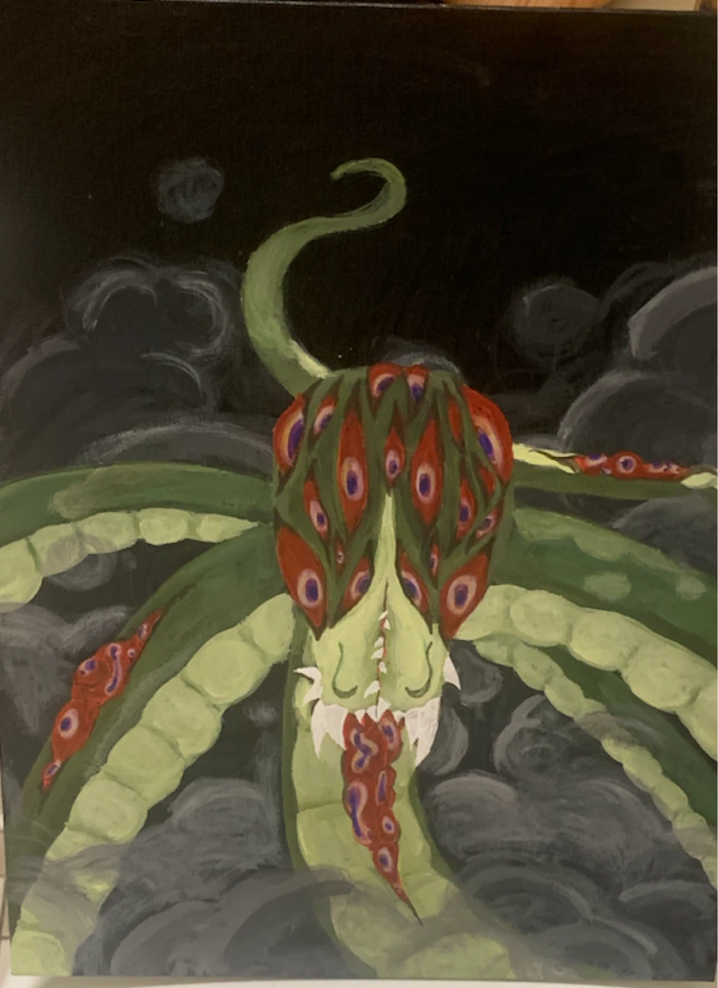 Flat canvas Snake painting - photo 2