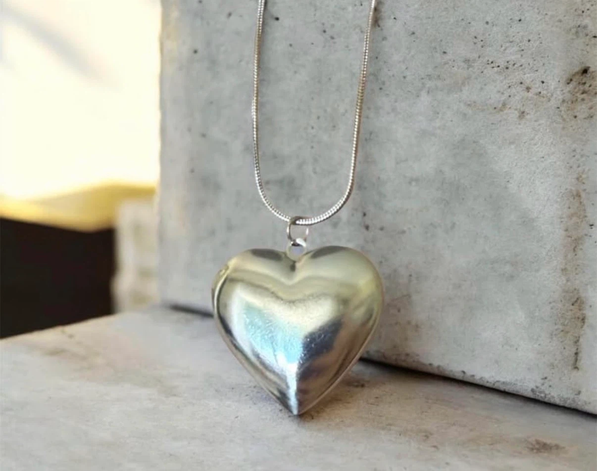 Stainless Steel Heart Pendant Necklace