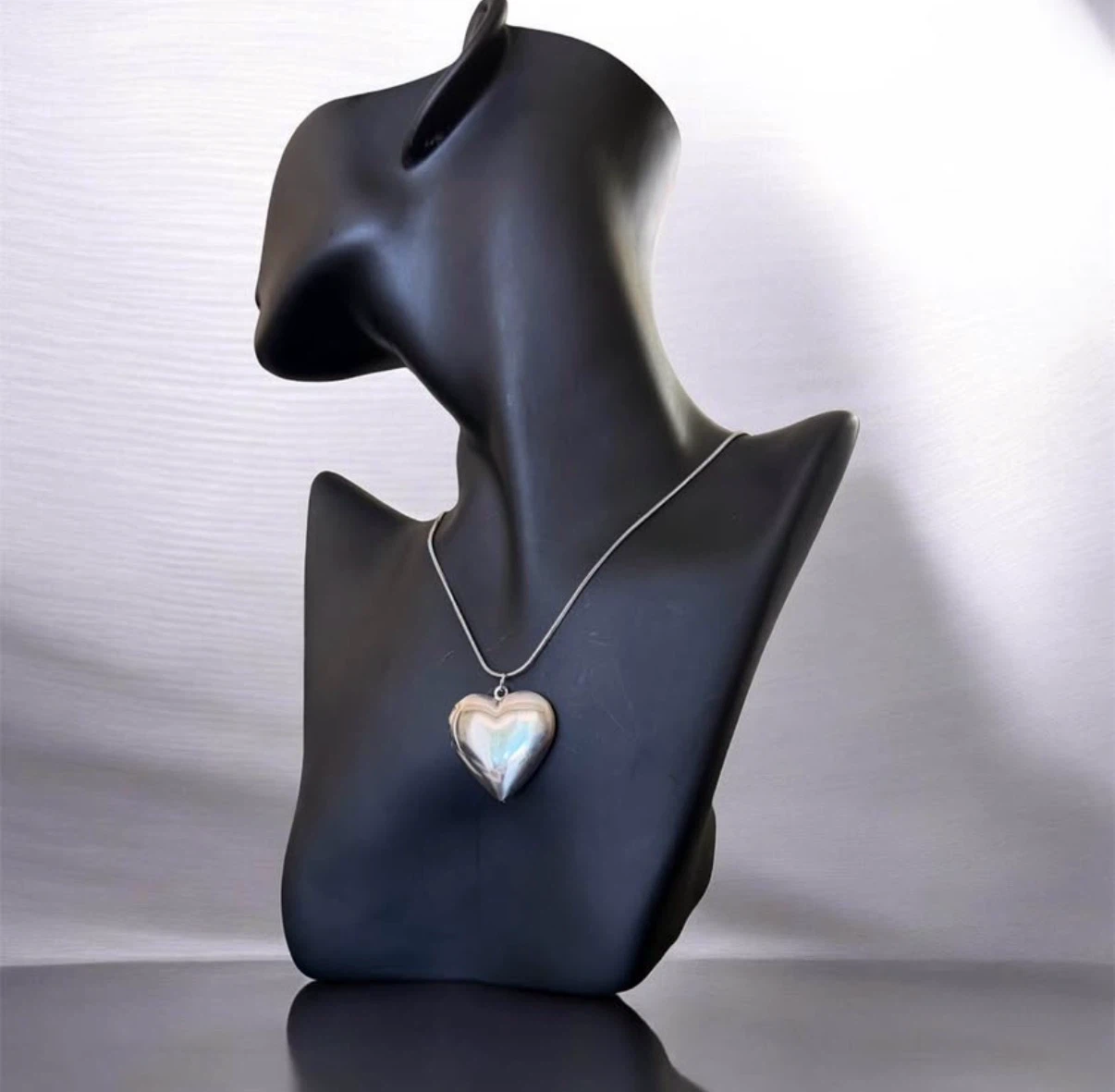Stainless Steel Heart Pendant Necklace - photo 2