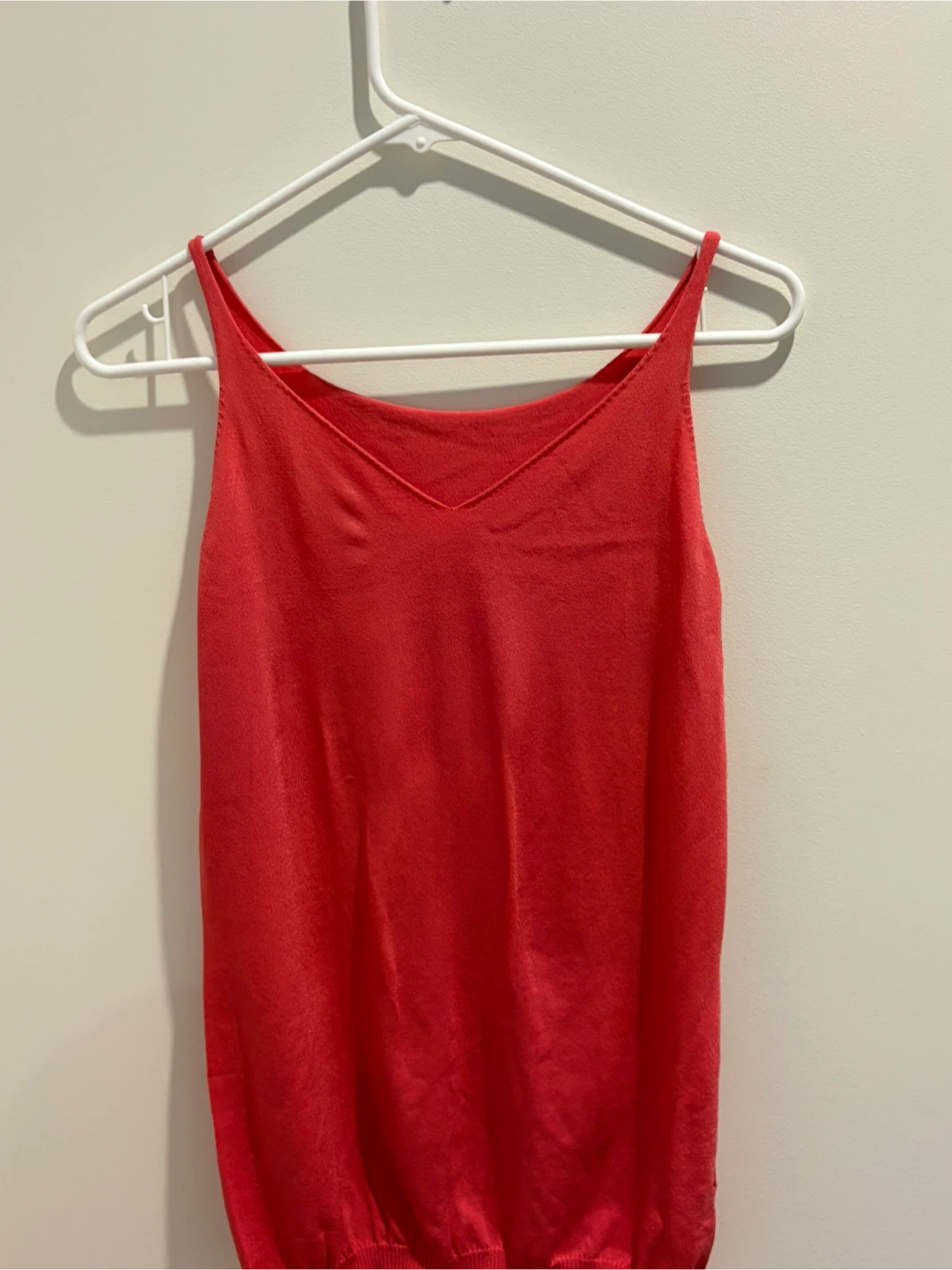 Coral V-Neck Tank Top