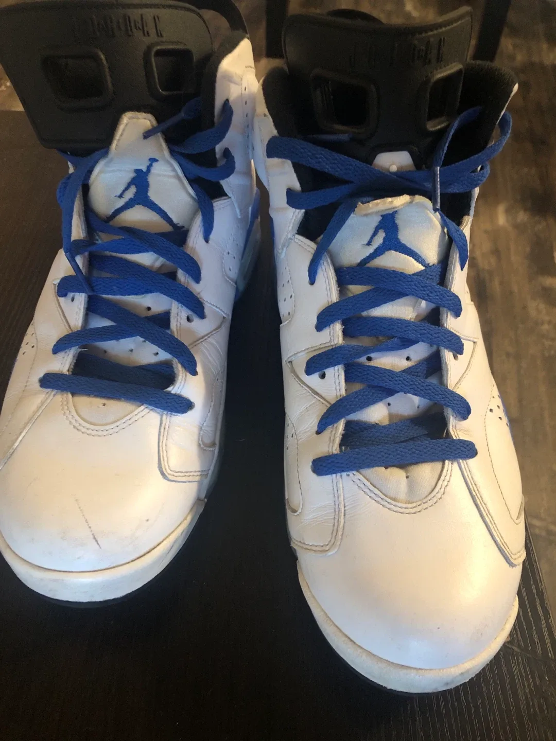 Air Jordan 6 Retro White/Blue Men's Sneakers - photo 5