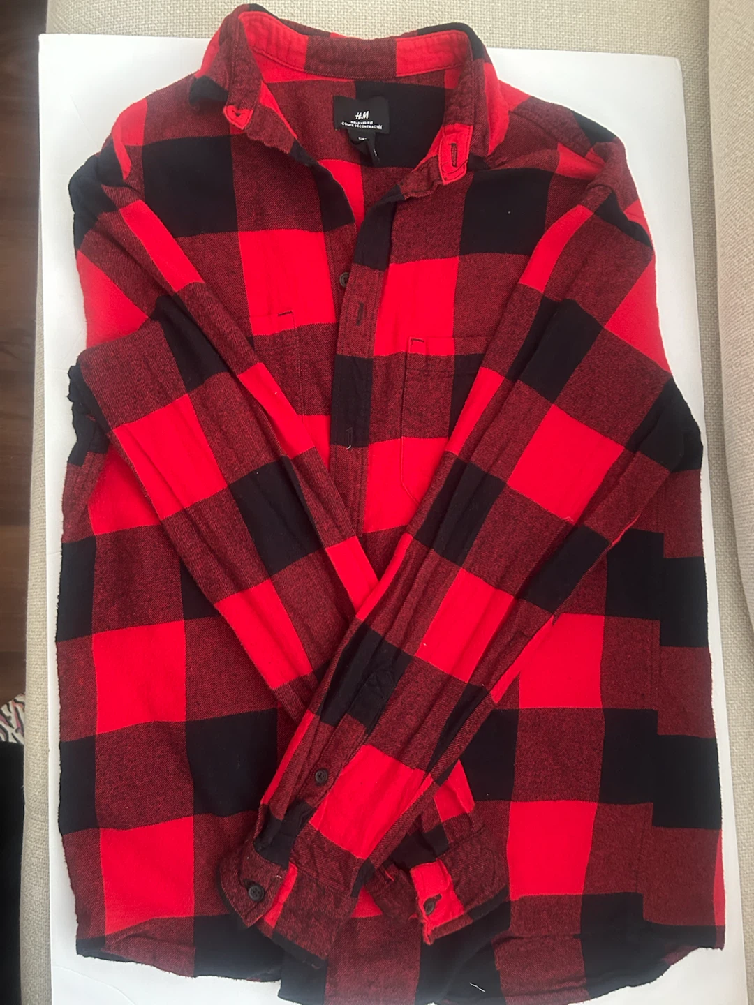 H&M Flannel Buffalo Plaid Shirt