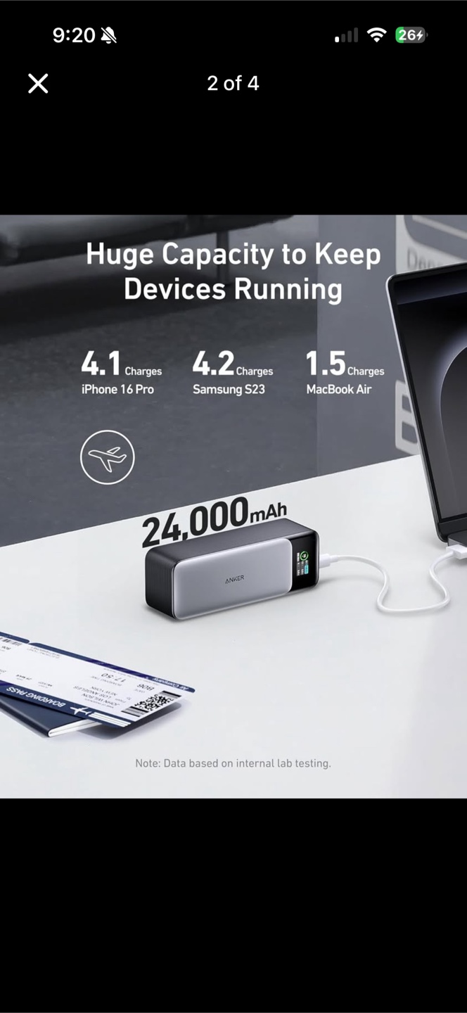 Anker 24,000mAh Power Bank - photo 2