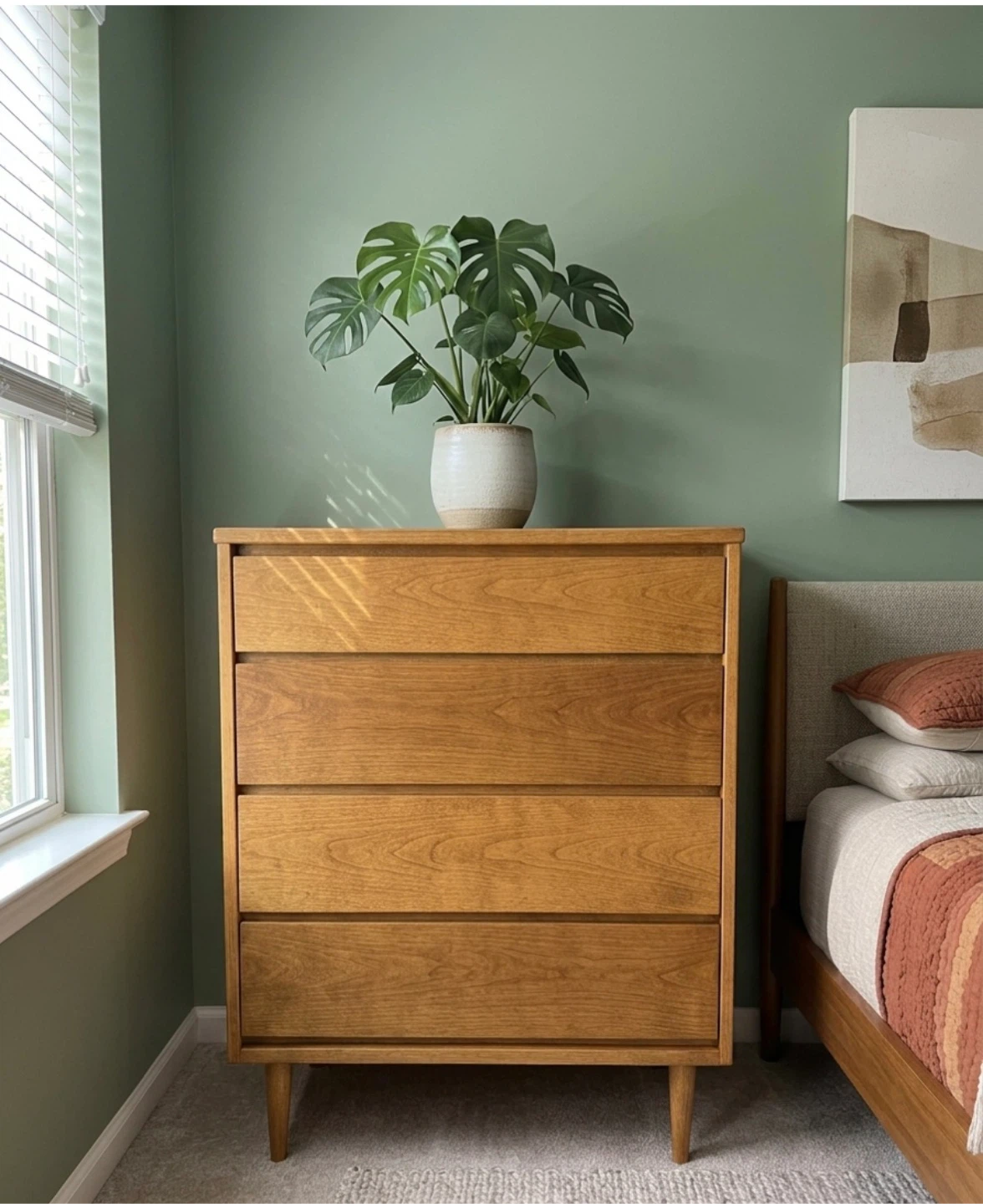 Fully refinished Bassett Furniture 4-Drawer Dresser