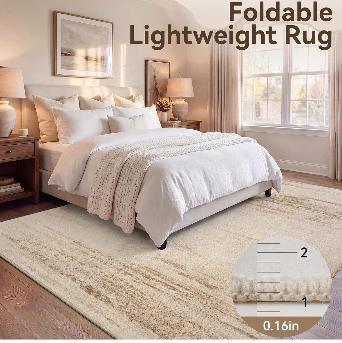 Lightweight Area Rug - Soft & Kid-Friendly - photo 3