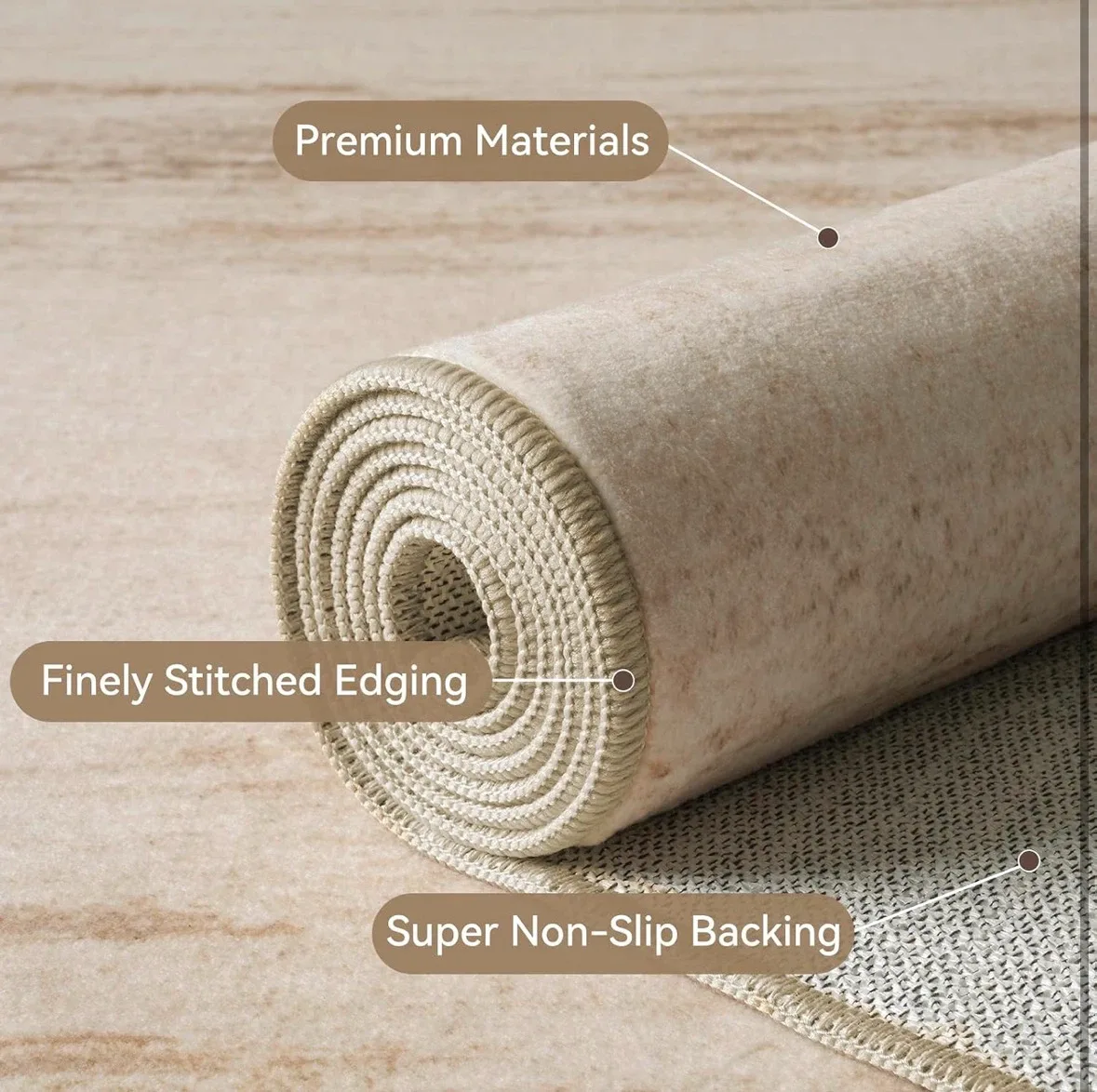 Lightweight Area Rug - Soft & Kid-Friendly - photo 4