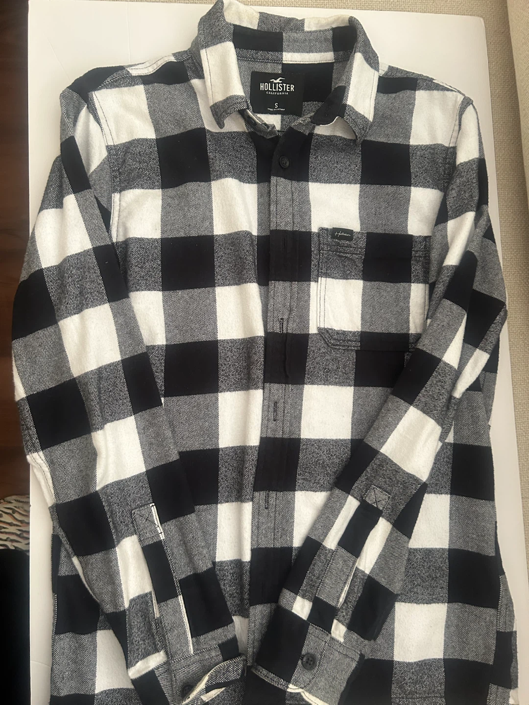 Hollister Buffalo Plaid Flannel Shirt Size S