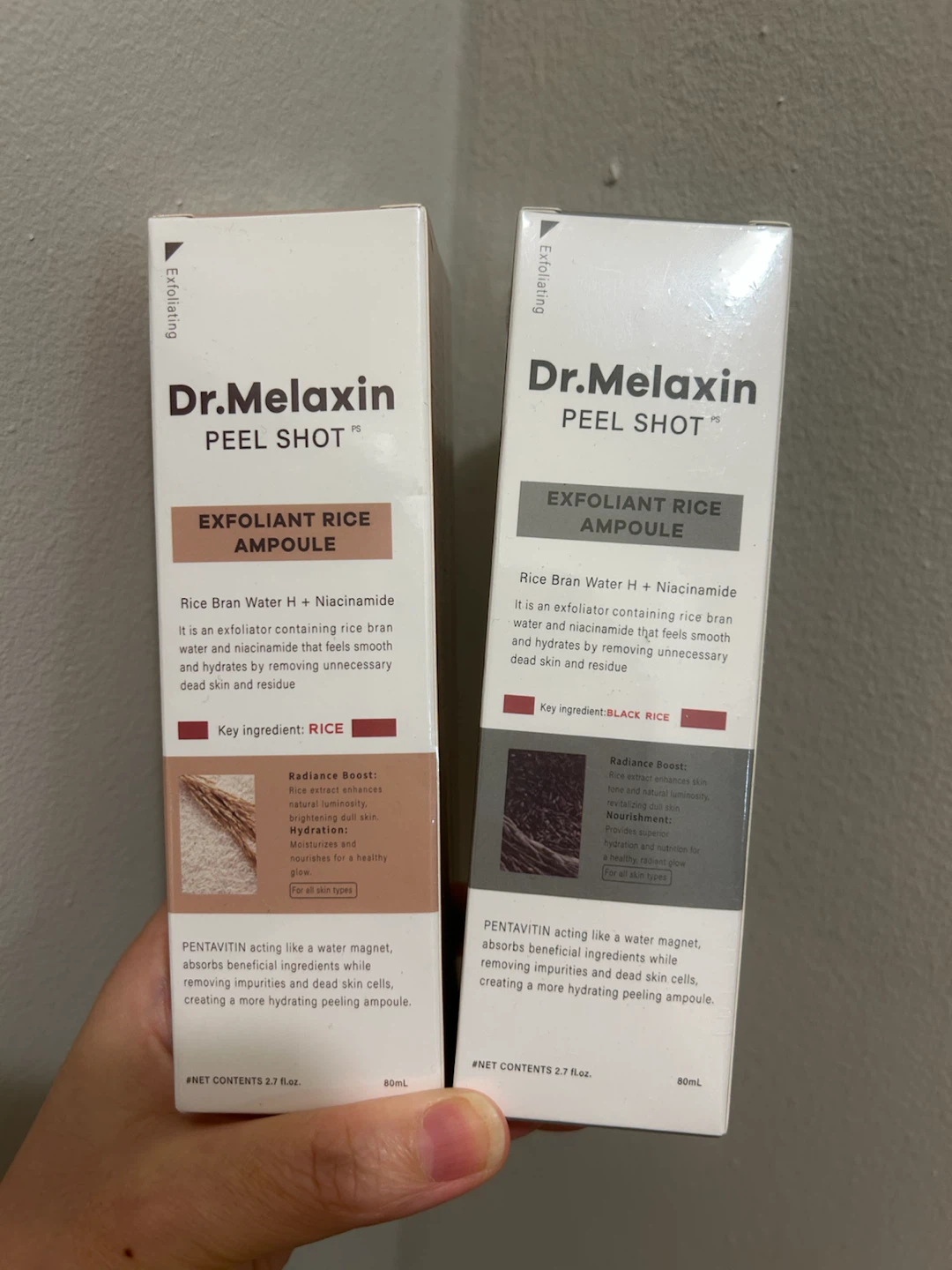 Melaxin Peel Shot Exfoliating Rice Ampoule Set