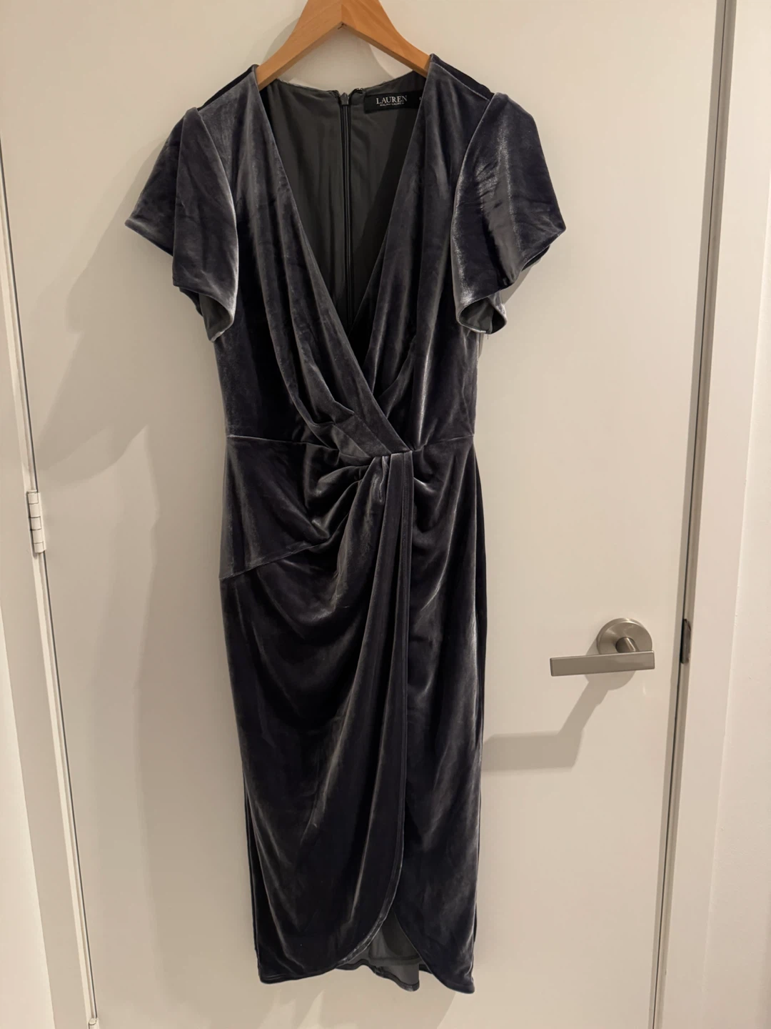 Lauren Ralph Lauren Velvet Wrap Dress (Size 0)