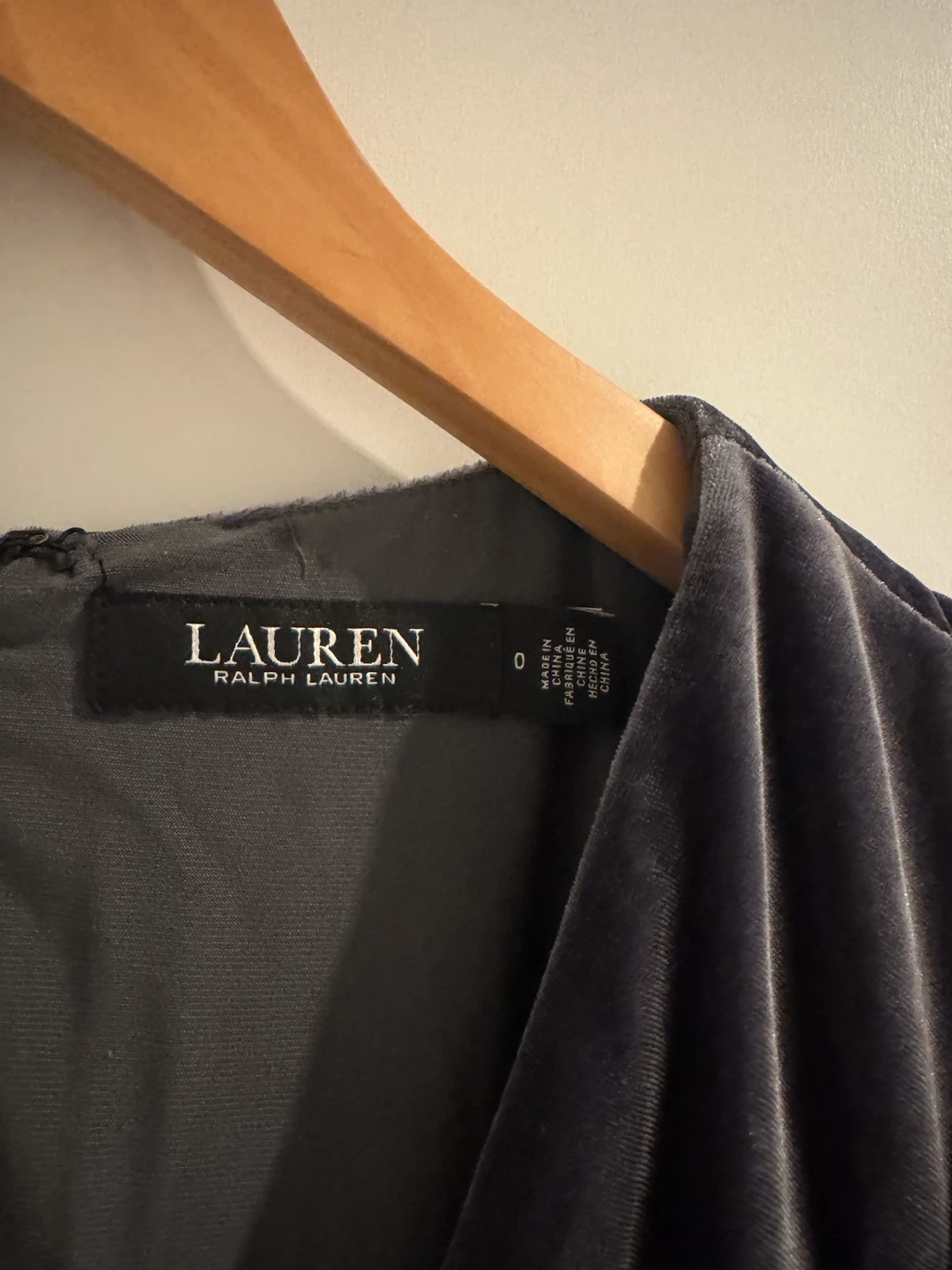 Lauren Ralph Lauren Velvet Wrap Dress (Size 0) - photo 2
