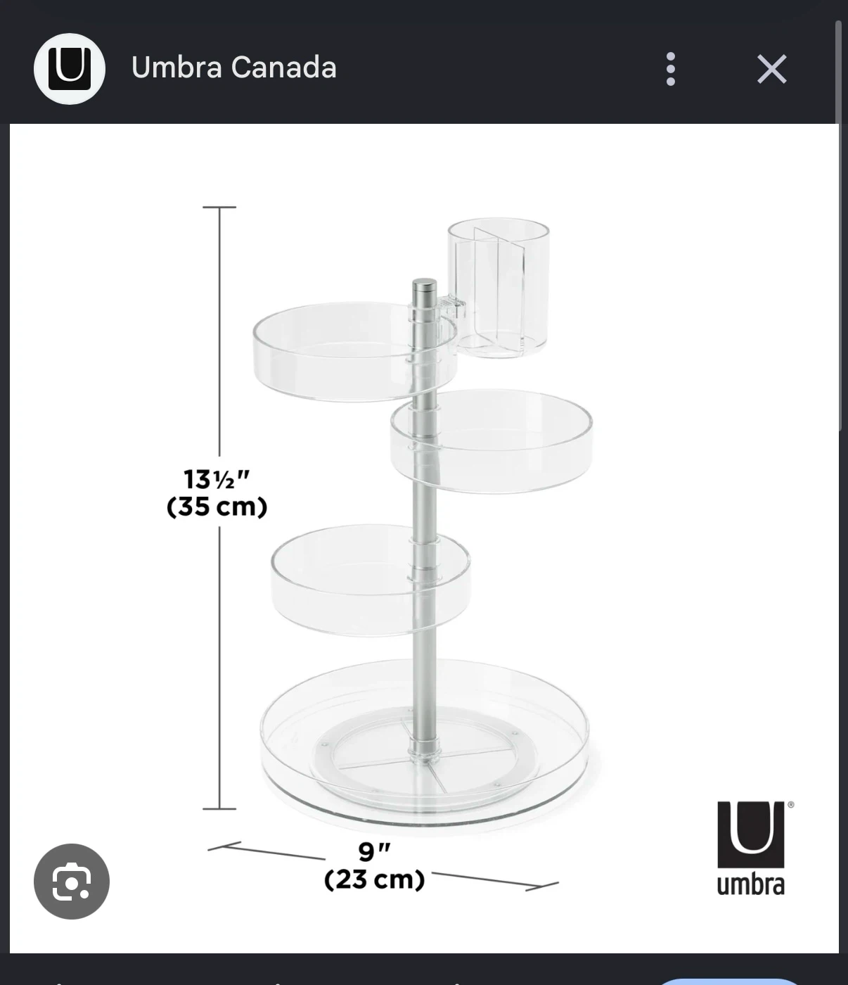 Umbra 4-Tier Spinning Organizer - photo 3