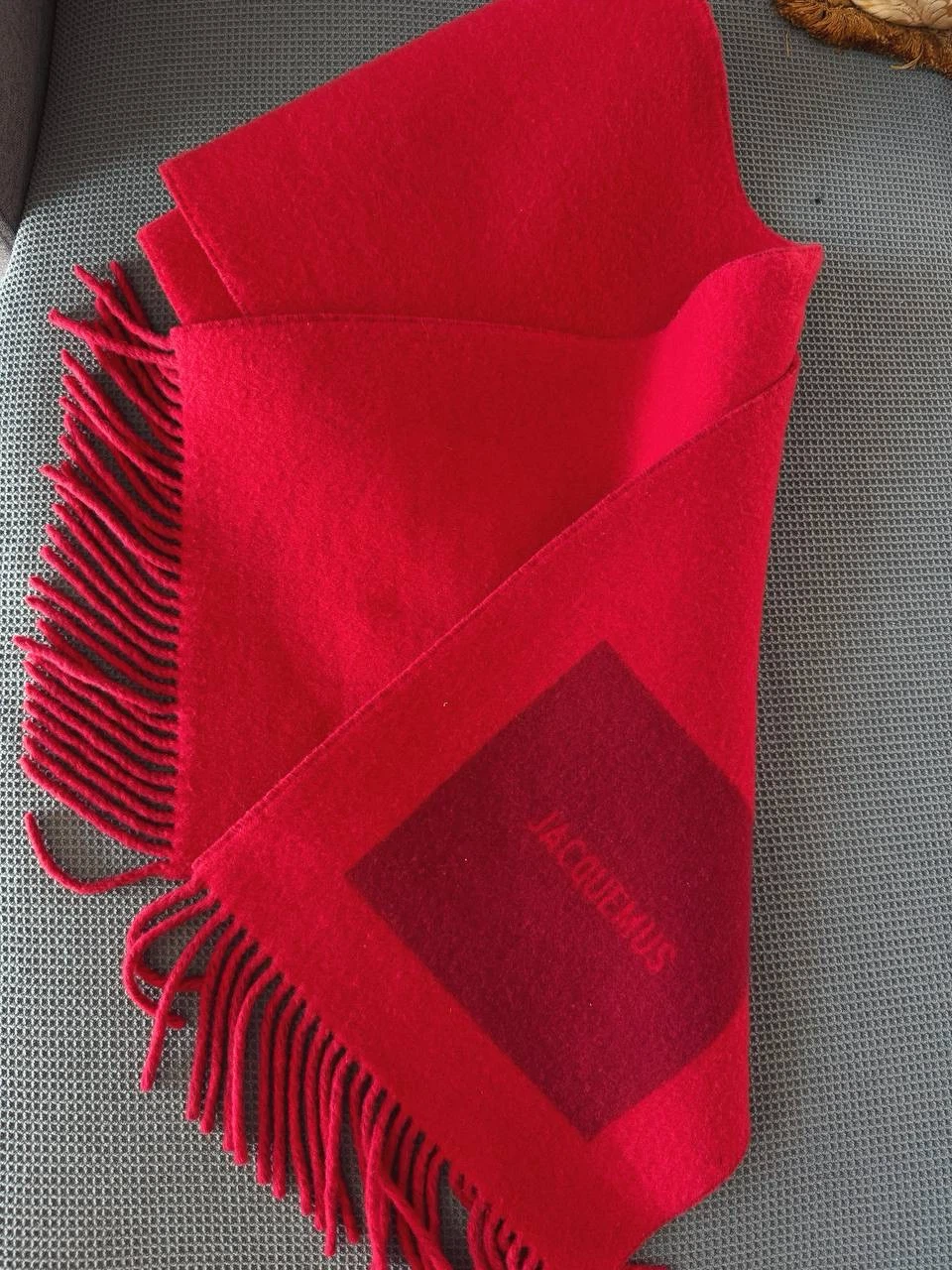 Jacquemus Le Rond Carré Scarf - Red