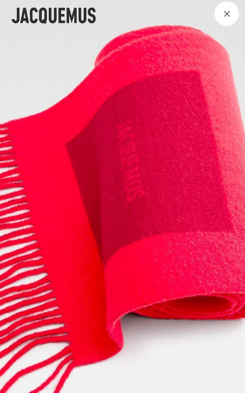 Jacquemus Le Rond Carré Scarf - Red - photo 2