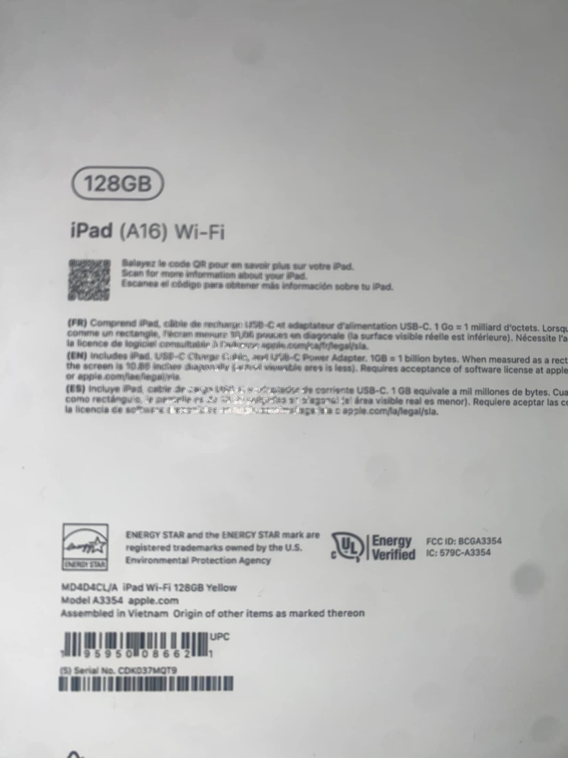 Yellow IPad A16 (11th Gen) 128GB Wi-Fi - photo 4