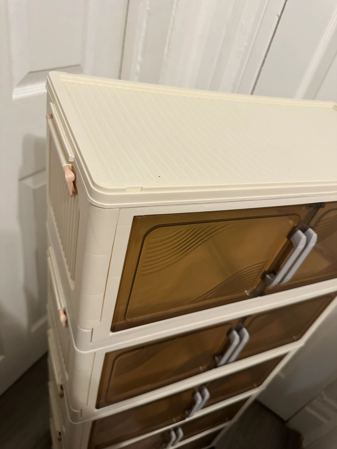 5-Tier Stackable Storage Cabinet w/ Wheels - photo 2