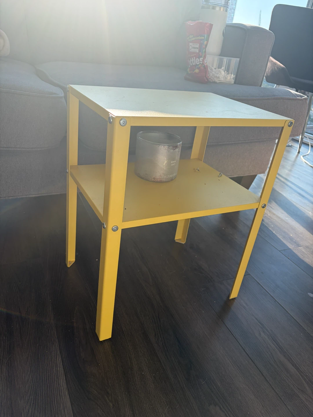IKEA Yellow Two-Tier Side Table