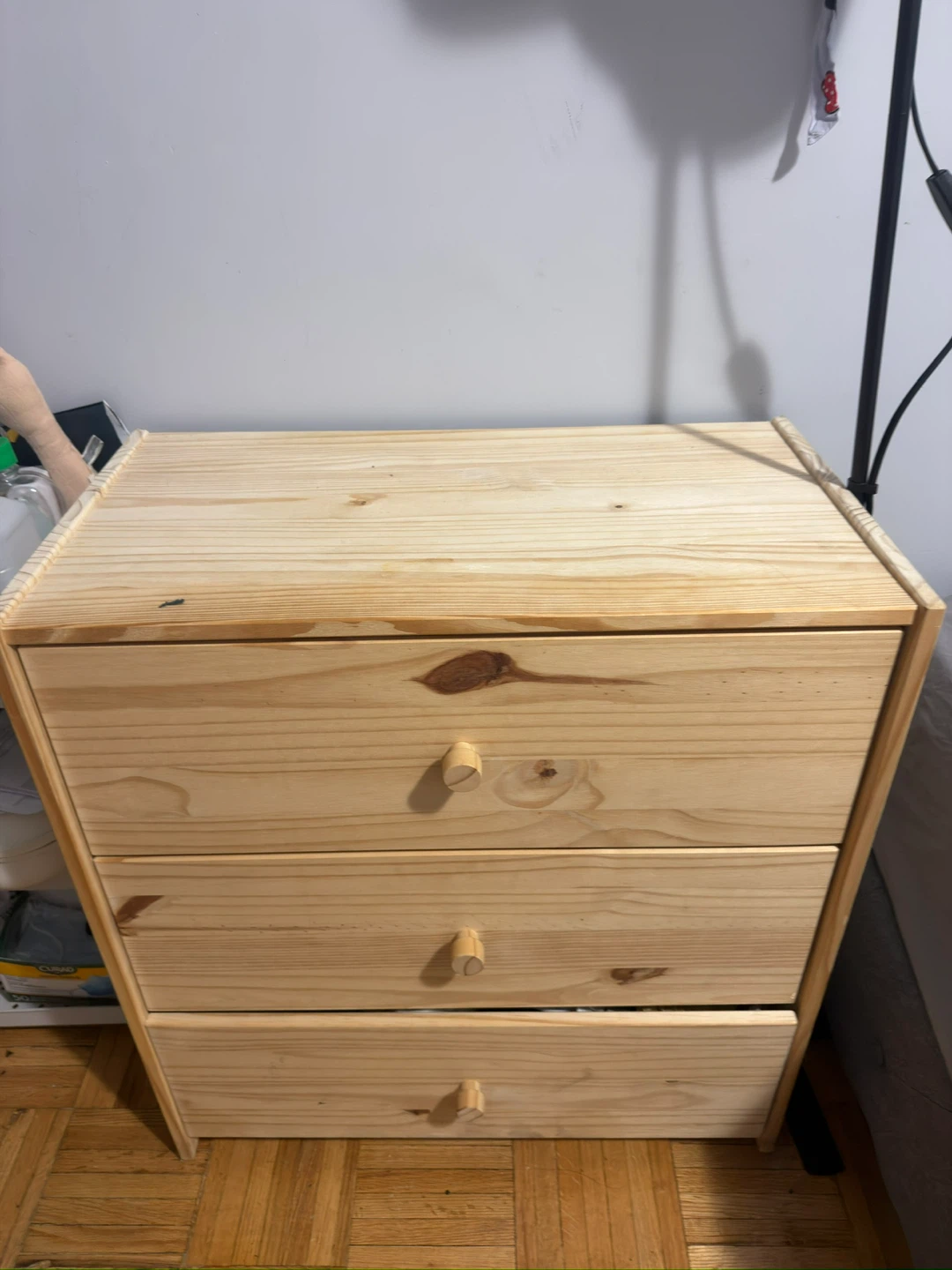Ikea Pine 3-Drawer Chest