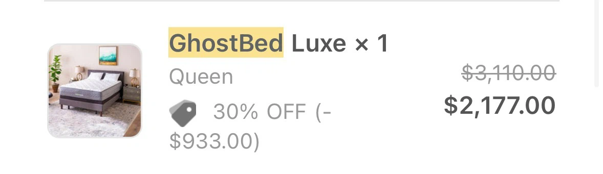 GhostBed Luxe Queen 13” Premium Mattress – Excellent Condition - photo 5