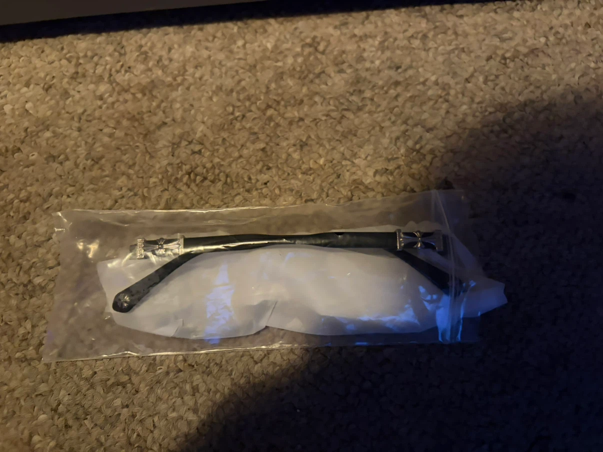 Black and silver chrome hearts blue light glasses - photo 5